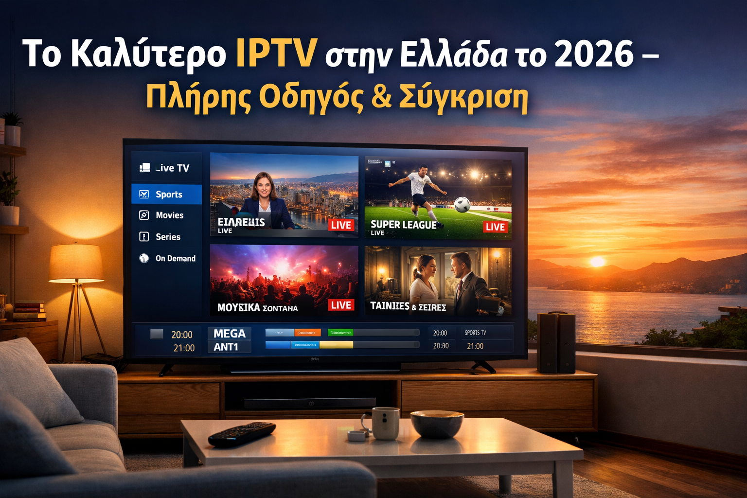 Το Καλύτερο IPTV στην Ελλάδα το 2026 – Πλήρης Οδηγός & Σύγκριση